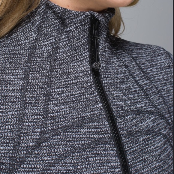 Lululemon Define Zip Up Jacket Coco Pique Black - Picture 2 of 16